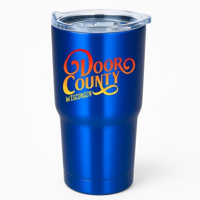 Door County Wisconsin Tourist Design Adults And Kids Souvenir Gift Tumbler