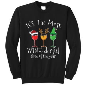 Drunk Christmas Wine Xmas Alcohol Funny Gift Sweatshirt