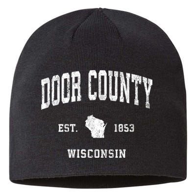 Door County Wisconsin Wi Vintage Athletic Sustainable Beanie