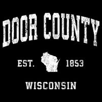 Door County Wisconsin Wi Vintage Athletic Kids T-Shirt