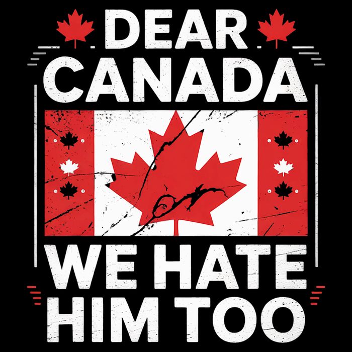 Dear Canada We Hate Him Too  V-Neck T-Shirt