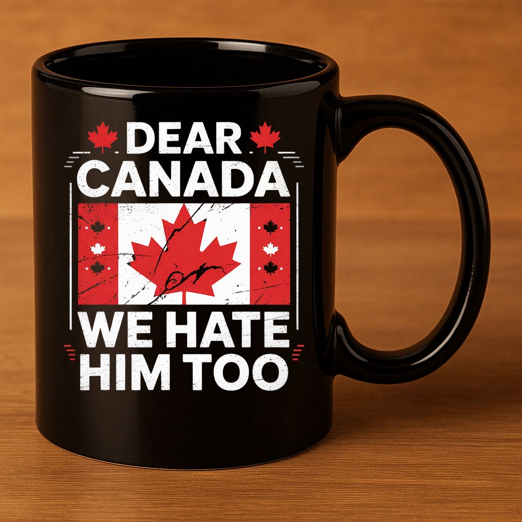 Dear Canada We Hate Him Too  11oz C Handle Ceramic Mug