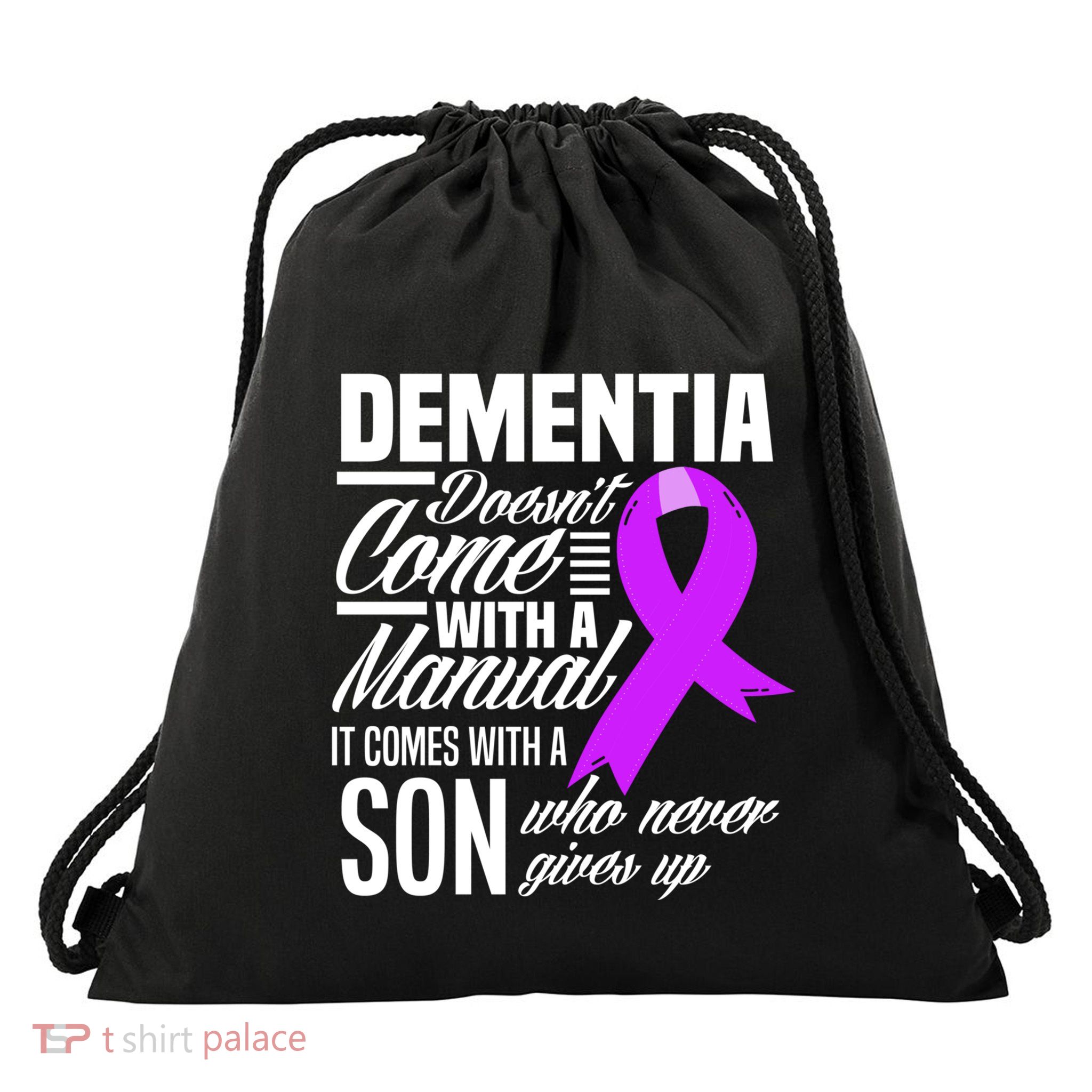 Doesn't Come With A Ual Son Detia Awareness Funny Gift Drawstring Bag