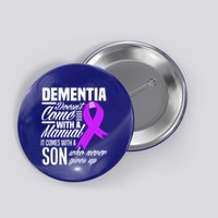Doesn't Come With A Ual Son Detia Awareness Funny Gift Button