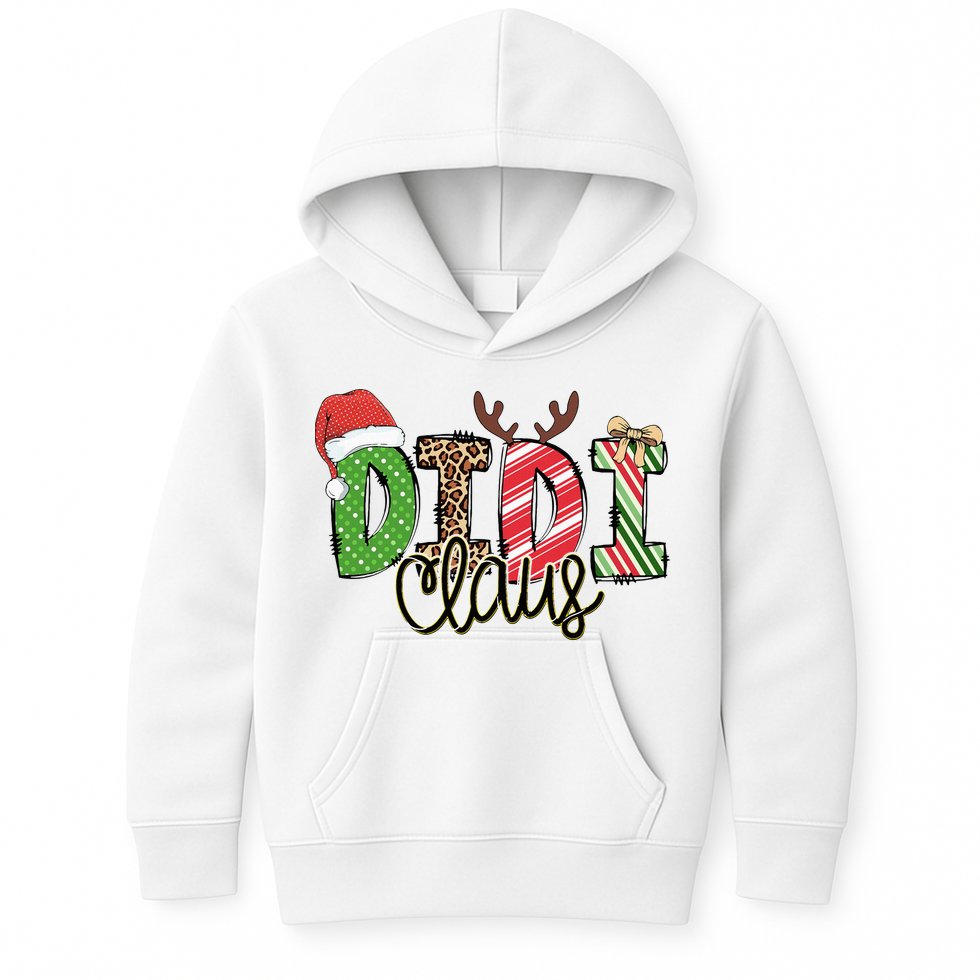 Didi Claus Xmas Happy Family New Santa Claus Christmas  Kids Hoodie