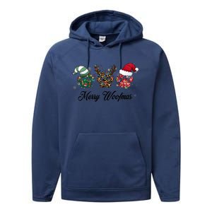 Dog Christmas Xmas Holiday Season Dog Lover Performance Fleece Hoodie