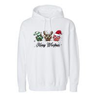 Dog Christmas Xmas Holiday Season Dog Lover Garment-Dyed Fleece Hoodie