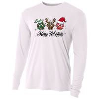 Dog Christmas Xmas Holiday Season Dog Lover Cooling Performance Long Sleeve Crew