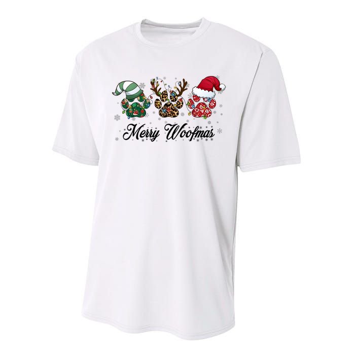 Dog Christmas Xmas Holiday Season Dog Lover Performance Sprint T-Shirt