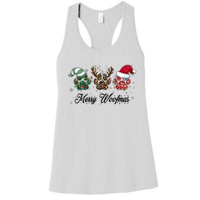 Dog Christmas Xmas Holiday Season Dog Lover Women's Racerback Tank