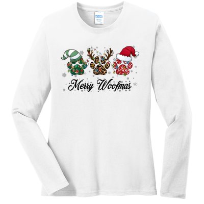 Dog Christmas Xmas Holiday Season Dog Lover Ladies Long Sleeve Shirt