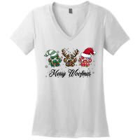 Dog Christmas Xmas Holiday Season Dog Lover Women's V-Neck T-Shirt