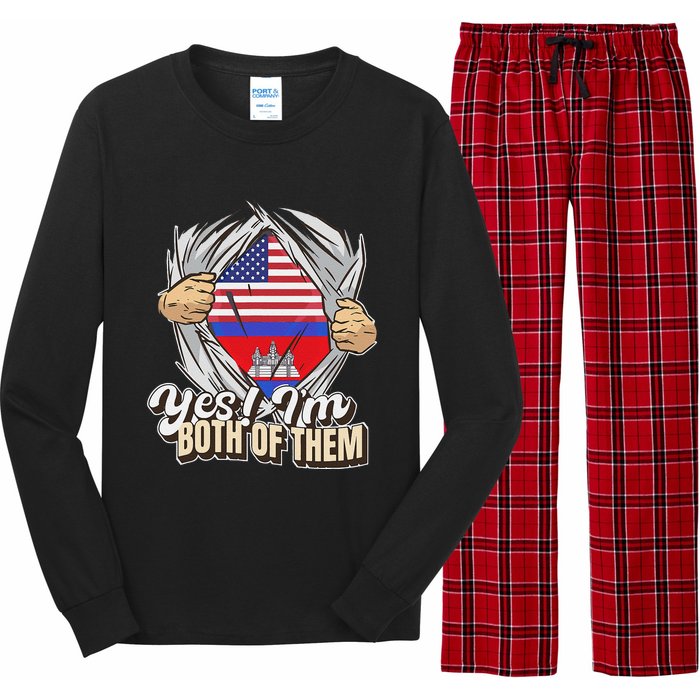 Dual Citizenship Yes IM Both Of Them Cambodia Long Sleeve Pajama Set