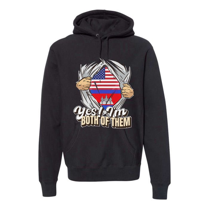 Dual Citizenship Yes IM Both Of Them Cambodia Premium Hoodie