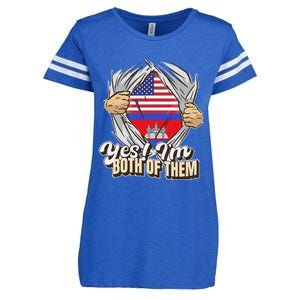 Dual Citizenship Yes IM Both Of Them Cambodia Enza Ladies Jersey Football T-Shirt