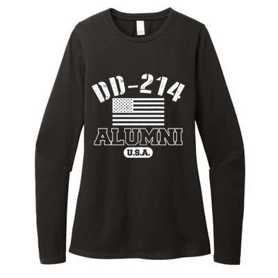 DD 214 Alumni USA Womens CVC Long Sleeve Shirt