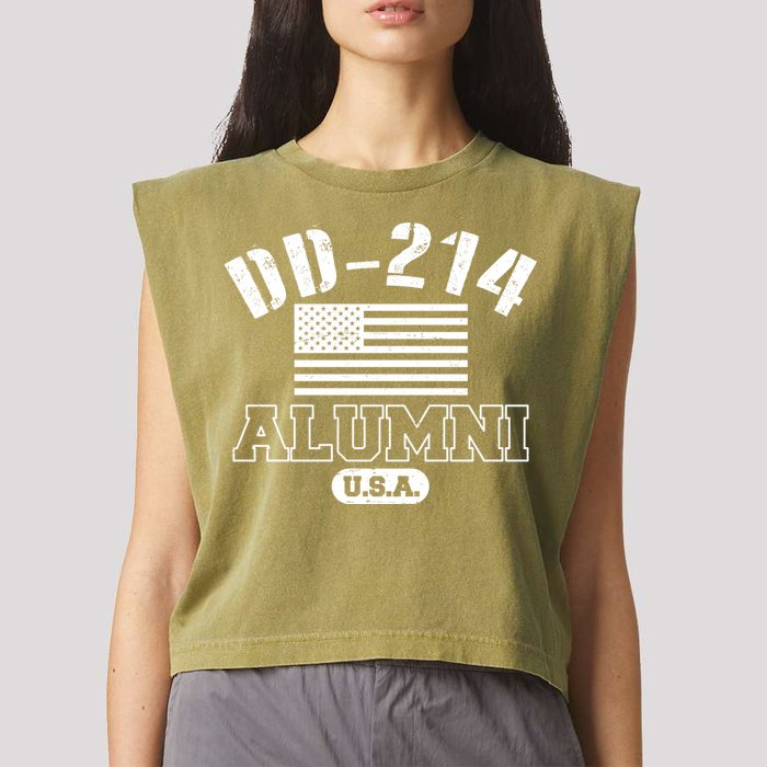 DD 214 Alumni USA Garment-Dyed Women's Muscle Tee