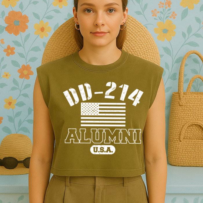 DD 214 Alumni USA Garment-Dyed Women's Muscle Tee