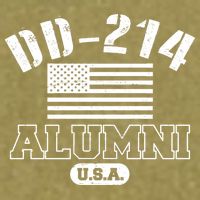 DD 214 Alumni USA Garment-Dyed Women's Muscle Tee