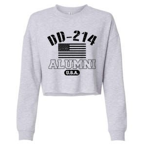 DD 214 Alumni USA Cropped Pullover Crew