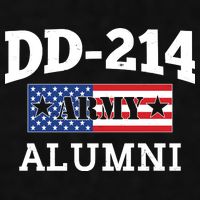 DD-214 Army Alumni US American Flag Ladies PosiCharge Tri-Blend Wicking Tank