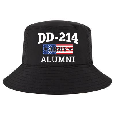 DD-214 Army Alumni US American Flag Cool Comfort Performance Bucket Hat