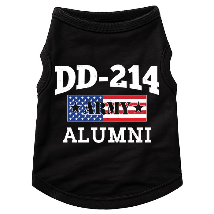 DD-214 Army Alumni US American Flag Doggie Tank