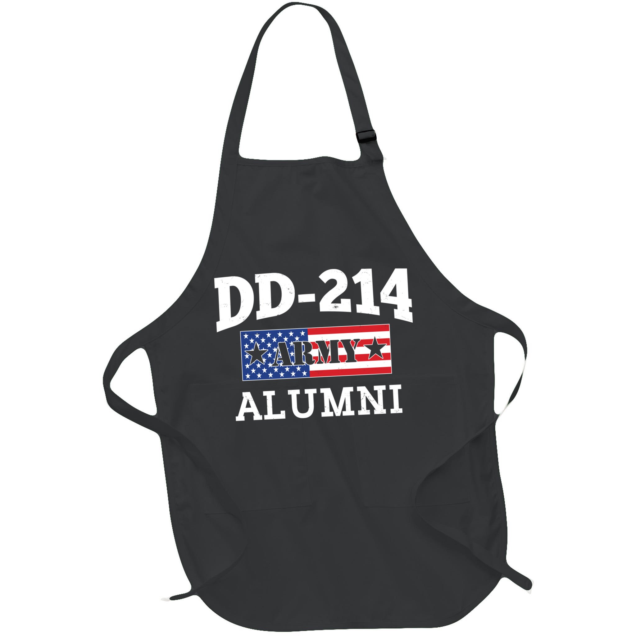 DD-214 Army Alumni US American Flag Apron