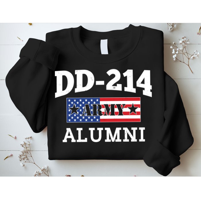 DD-214 Army Alumni US American Flag Sweatshirt
