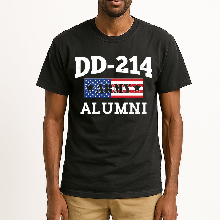 DD-214 Army Alumni US American Flag Tall T-Shirt