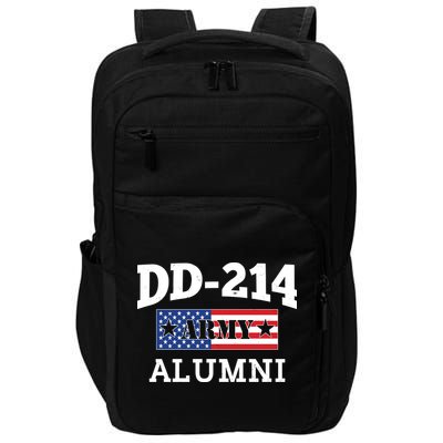 DD-214 Army Alumni US American Flag Impact Tech Backpack