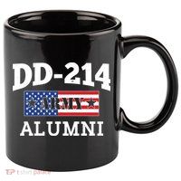 DD-214 Army Alumni US American Flag 11oz C Handle Ceramic Mug