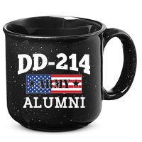 DD-214 Army Alumni US American Flag 15oz Campfire Ceramic Mug
