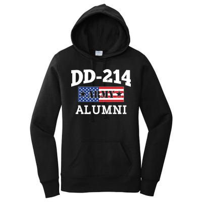 DD-214 Army Alumni US American Flag Women's Pullover Hoodie