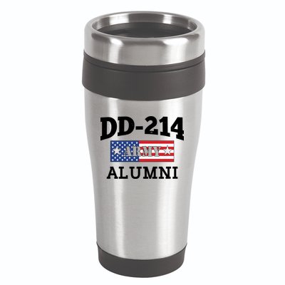DD-214 Army Alumni US American Flag 16oz Travel Tumbler