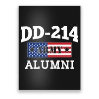 DD-214 Army Alumni US American Flag Poster