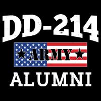 DD-214 Army Alumni US American Flag Poster