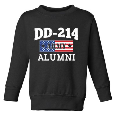 DD-214 Army Alumni US American Flag Toddler Sweatshirt