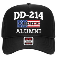 DD-214 Army Alumni US American Flag Trucker Hat