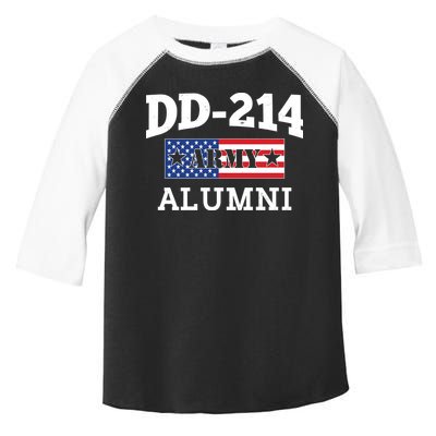 DD-214 Army Alumni US American Flag Toddler Fine Jersey T-Shirt