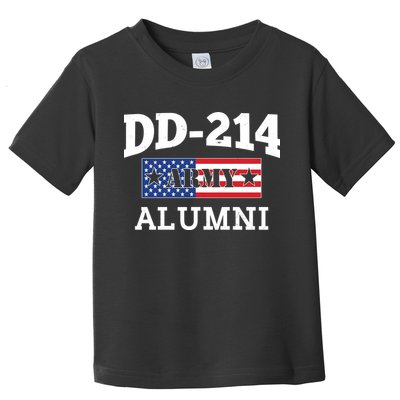 DD-214 Army Alumni US American Flag Toddler T-Shirt