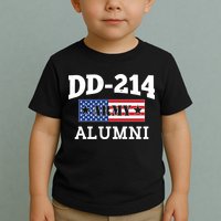 DD-214 Army Alumni US American Flag Toddler T-Shirt