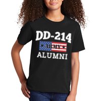 DD-214 Army Alumni US American Flag Kids T-Shirt