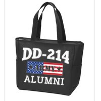 DD-214 Army Alumni US American Flag Zip Tote Bag