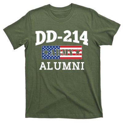 DD-214 Army Alumni US American Flag T-Shirt