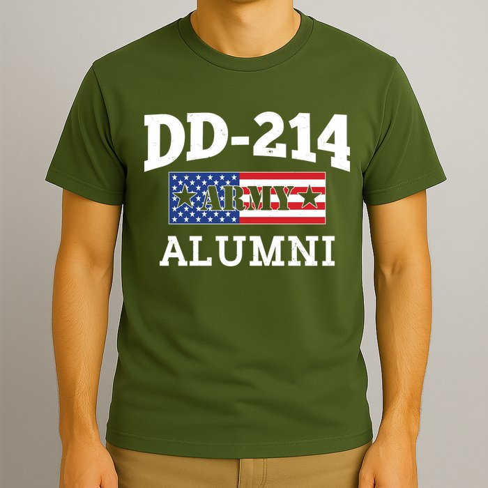 DD-214 Army Alumni US American Flag T-Shirt