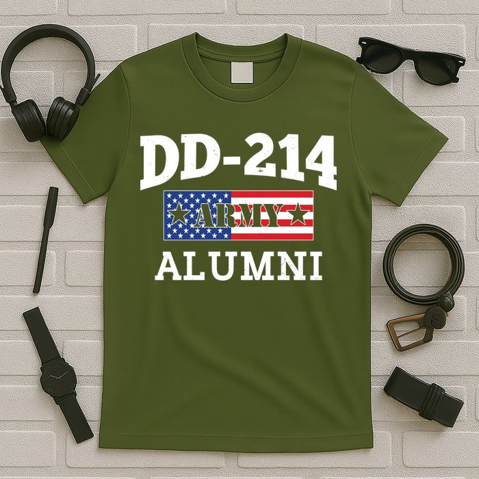 DD-214 Army Alumni US American Flag T-Shirt