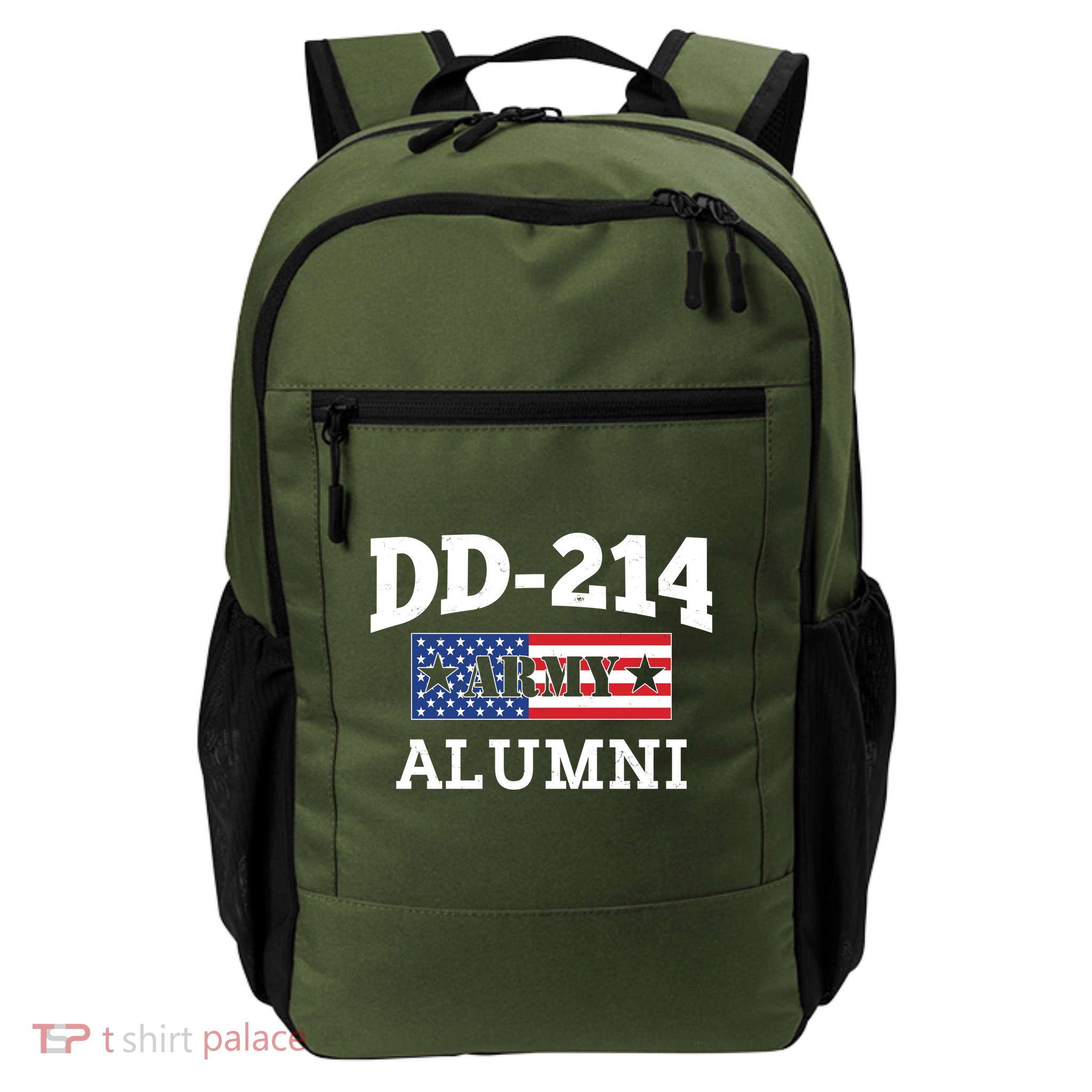 DD-214 Army Alumni US American Flag Daily Commute Backpack