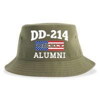 DD-214 Army Alumni US American Flag Sustainable Bucket Hat