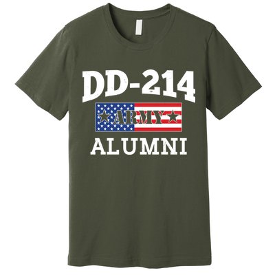DD-214 Army Alumni US American Flag Premium T-Shirt